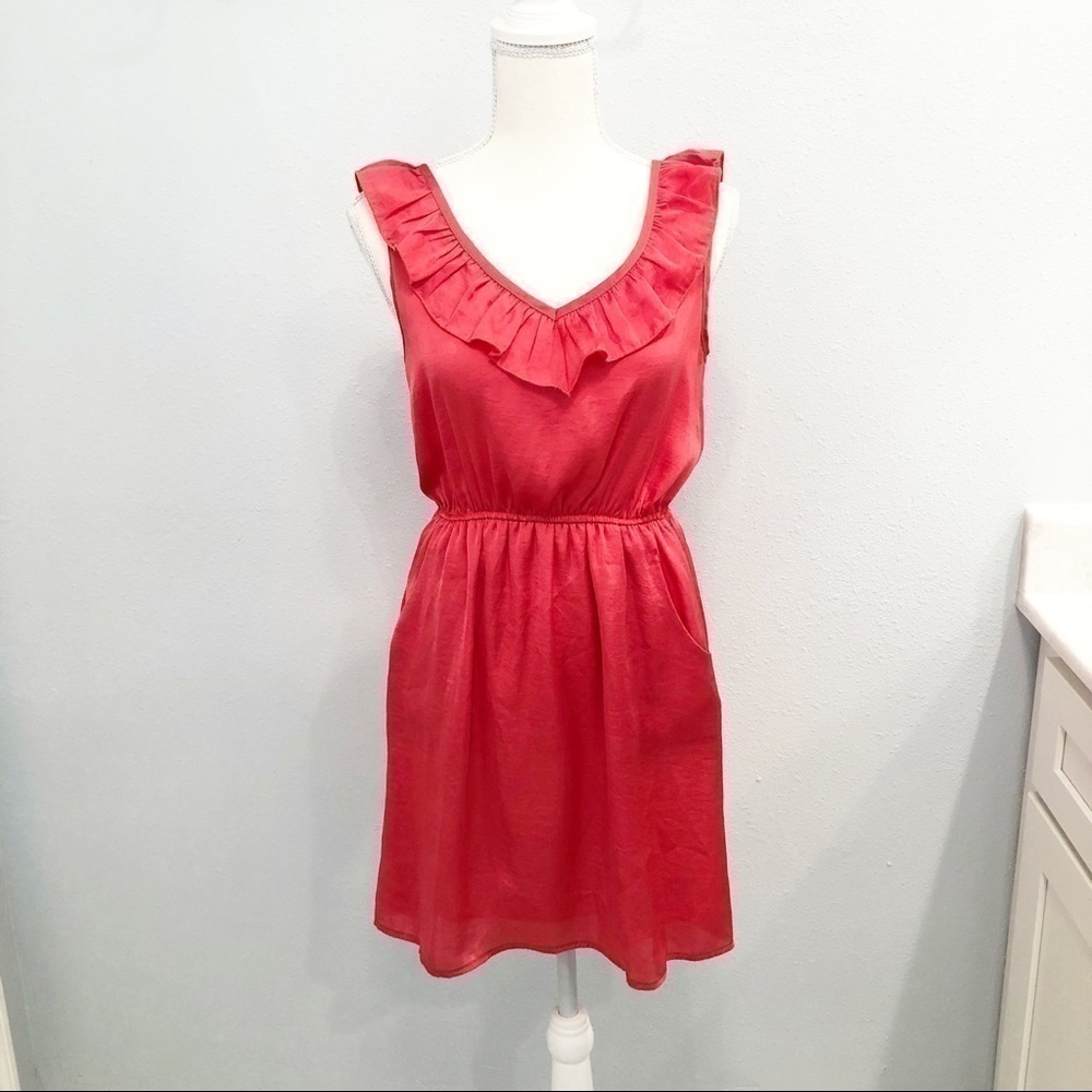 Body central coral dress